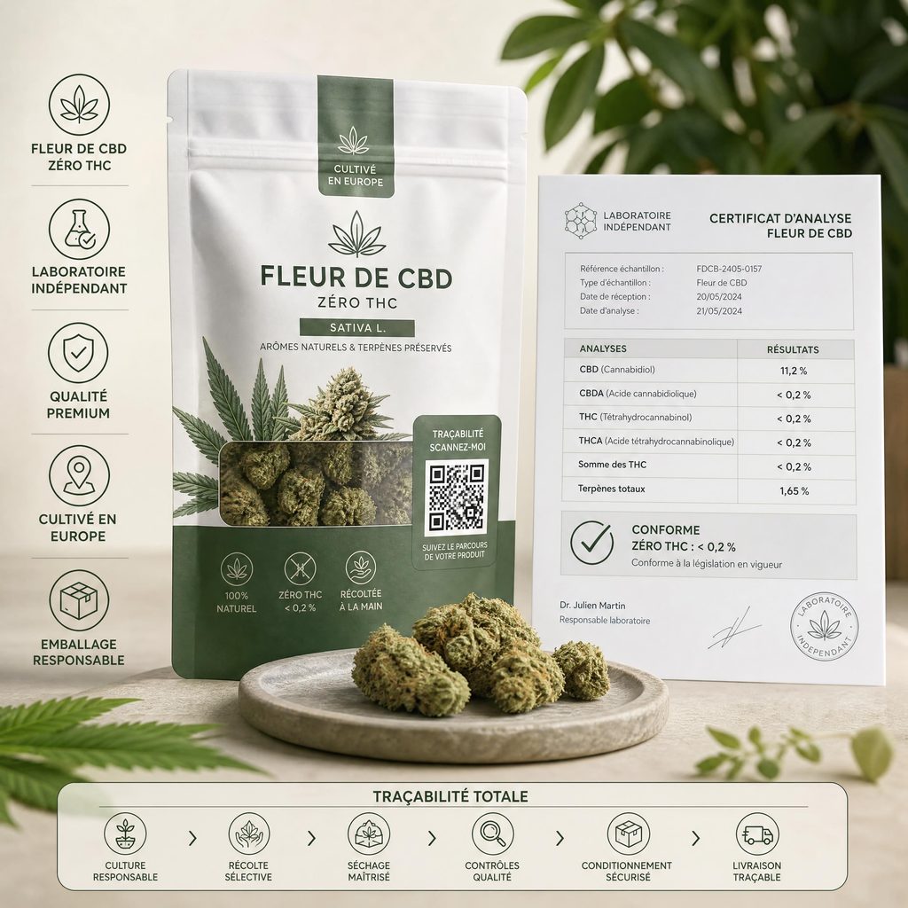 Effet de la fleur CBD sans THC en 2026