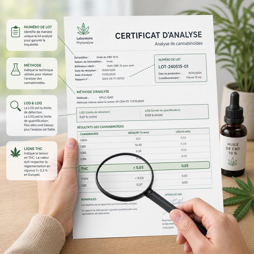 Fleur CBD zéro THC - dépistage salivaire et sanguin
