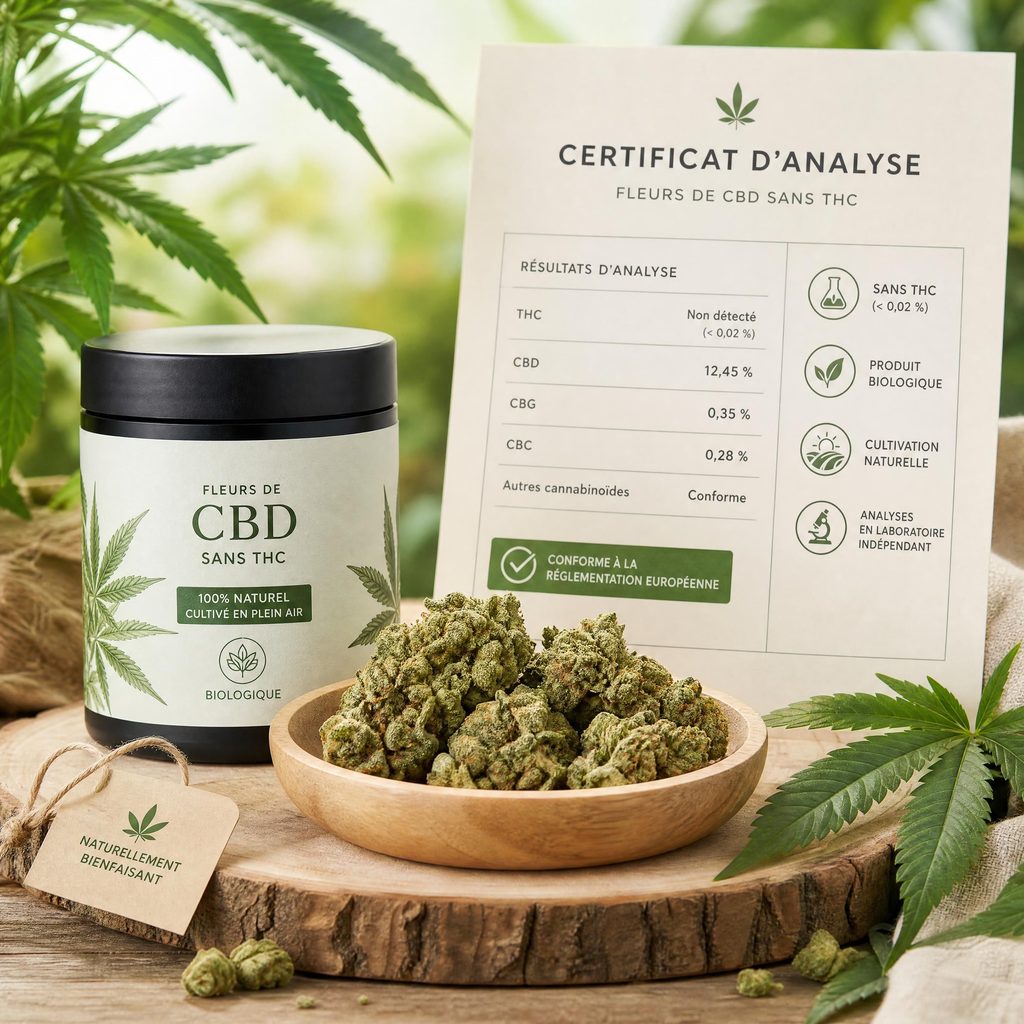 Fleur de CBD zéro THC bio vs conventionnelle