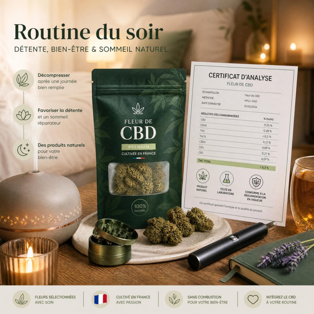 Fleur de CBD zéro THC pour dormir